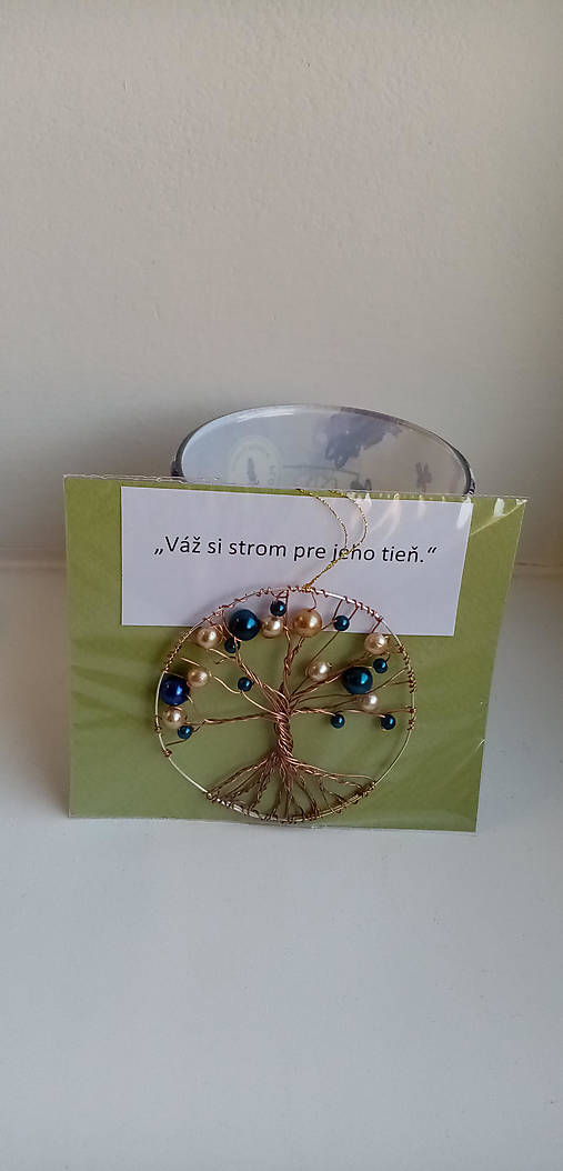 Dekorácie - Strom života z drôtu – Unikátny kúsok, ktorý symbolizuje rast a obnovu - 17350799_