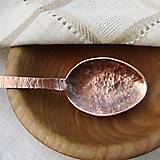 Sochy - Medená lyžica - ručne kovaná, tepaná - 17357513_