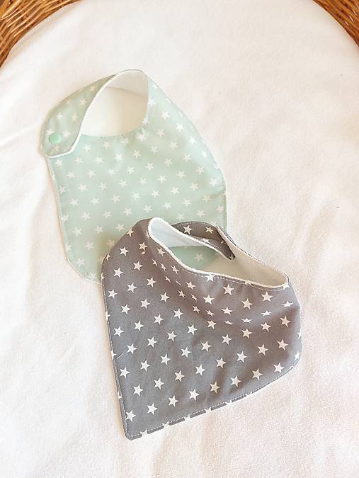Detský textil - Nepremokavé podbradníčky, slintáčiky - 17358051_