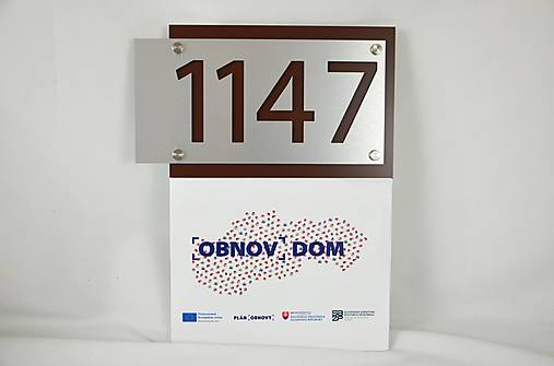 Tabuľky - Číslo na dom: OBNOV DOM AVANGARD + lepidlo ZADARMO - 17358293_