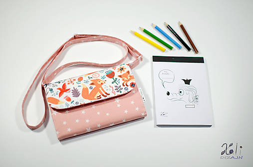 Detské tašky - Kabelka pastelkovníčka Kamarátka líška - 17357025_