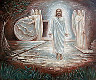 Obrazy - Zmŕtvychvstanie Ježiša Krista 60x50 - 17356807_