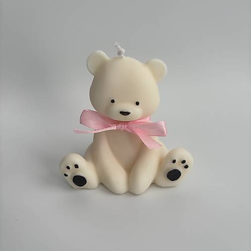 Sviečky - Sójová sviečka Teddy bear - 17358648_