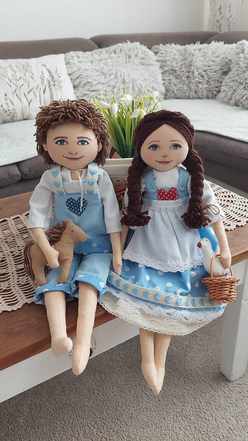 Hračky - Bábiky - párik - 17359398_