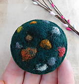 Brošne - plstená brošňa farebná harmónia - 17360012_