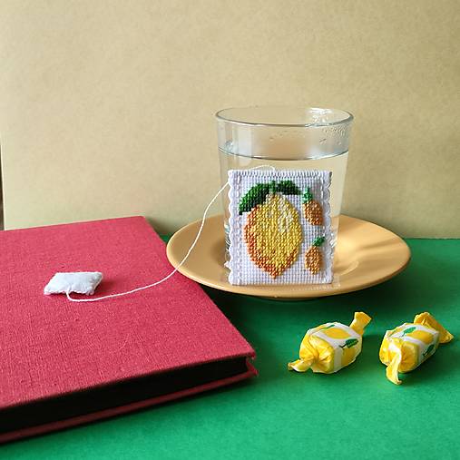 Papiernictvo - Záložka do knihy, Ovocný čaj, Citrón - 17359717_