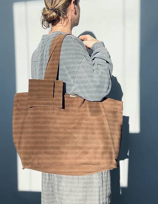 Veľké tašky - .SUEDE BOLD kožená shopper taška - 17361060_
