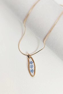 Náhrdelníky - Odlesky spomienok - náhrdelník s nezábudkami - 17359671_