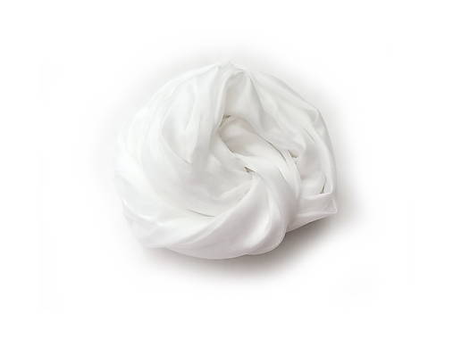 Šály a nákrčníky - "white" hodvábny šál skladom - 17359311_