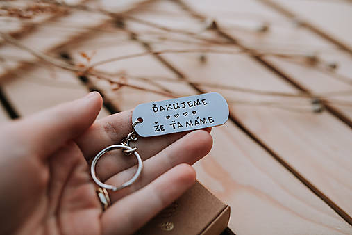 Kľúčenky - Kľúčenka - Ďakujeme že ťa máme - 17362654_