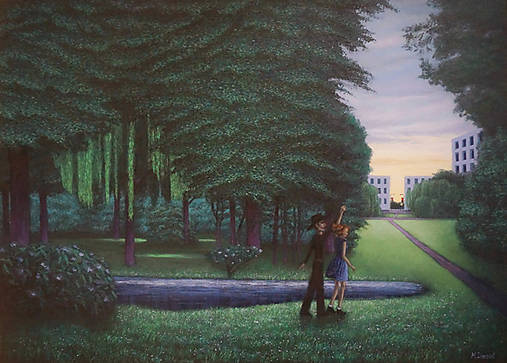 Obrazy - Tanec v parku - 17363066_