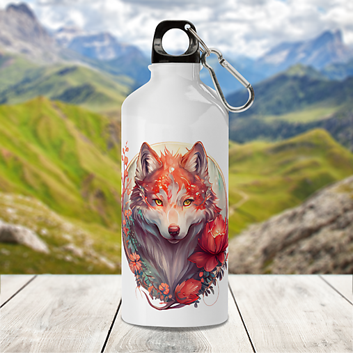 Nádoby - VLK 3 turistická fľaša - 17363241_