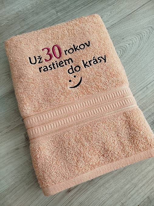 Úžitkový textil - Osuška - k 30tim narodeninám - 17363950_