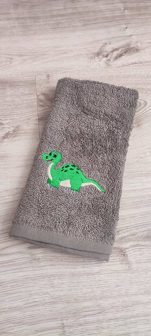 Úžitkový textil - Detský uterák - dinosaurus - 17364096_