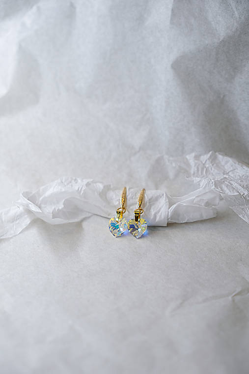 Náušnice - Náušnice HEART Swarowski - 17364052_