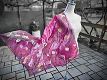 Šatky - Maľovaná hodvábna šatka Seeds III. - 17363634_