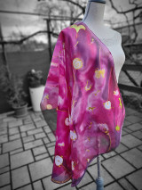 Šatky - Maľovaná hodvábna šatka Seeds III. - 17363636_