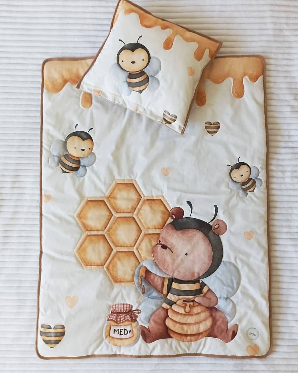 Set Včielka - deka+vankúš