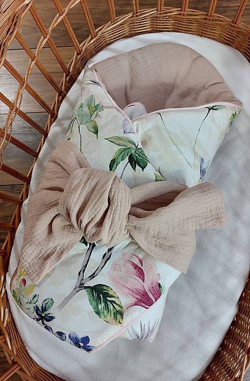 Detský textil - Zavinovačka s mašľou - 17366107_