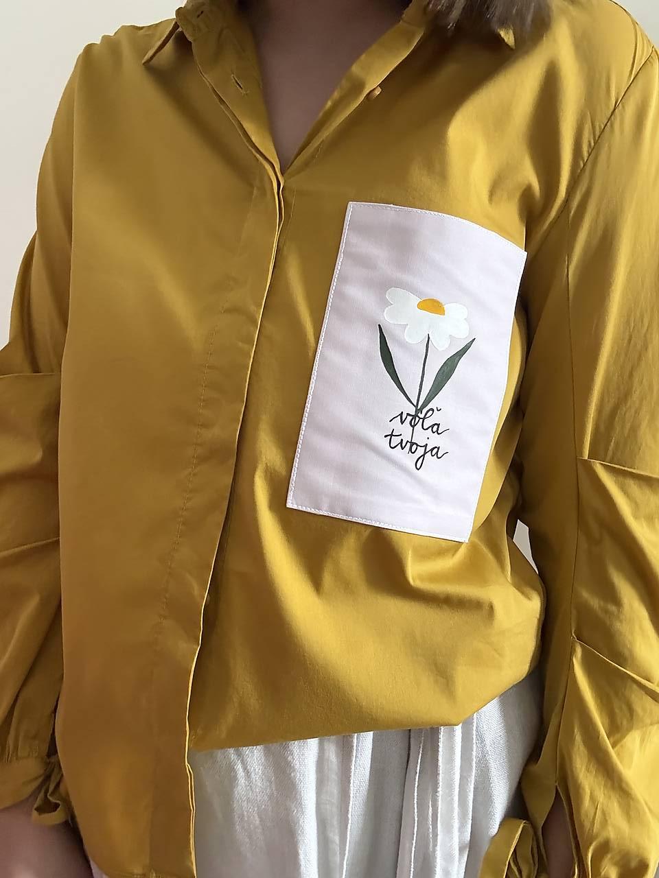 Upcyklovaná košeľa VÔĽA TVOJA