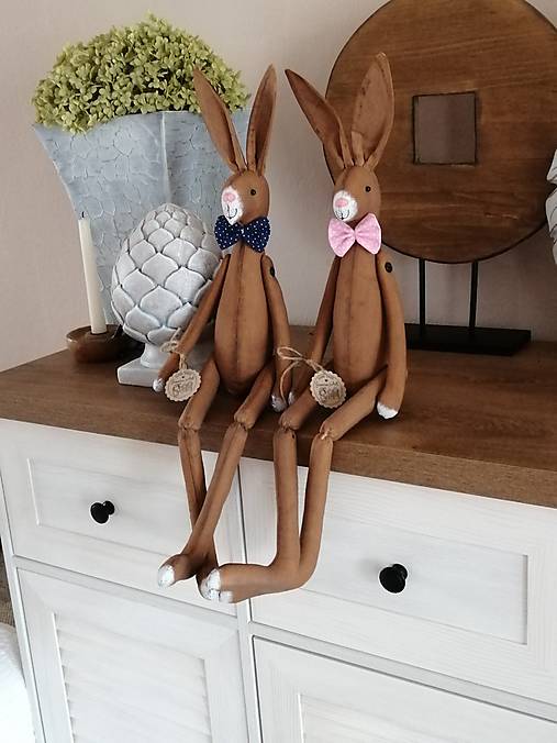 Hračky - Vintage zajac "naháčik" - 17368878_