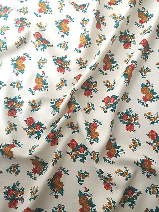 Textil - Viskózová blúzkovina s potlačou - 17367921_