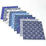 Textil - Set bavlnených štvorcov 25x25 cm - M02 - 17369550_