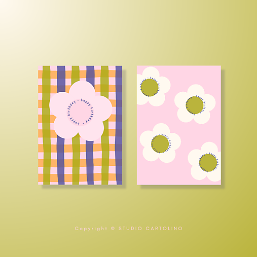 Grafika - POHĽADNICE — SET 2ks | Grafický návrh - 17368514_