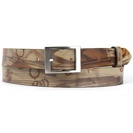 Pánske doplnky - Ručne maľovaný kožený opasok, 159cm, Limitovaná edícia 13 - 17370880_