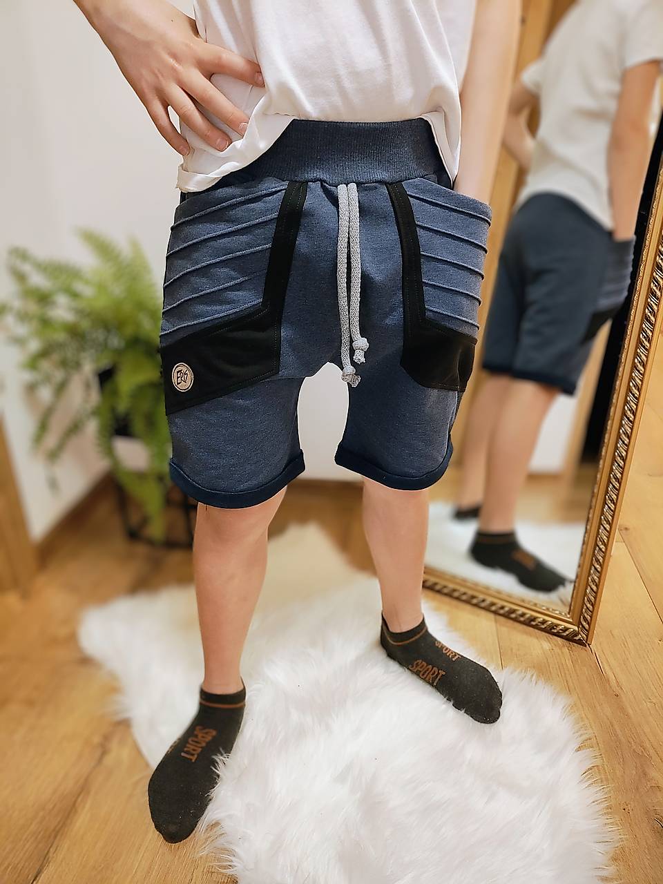 Kraťasy baggy MODRE (typ 2)