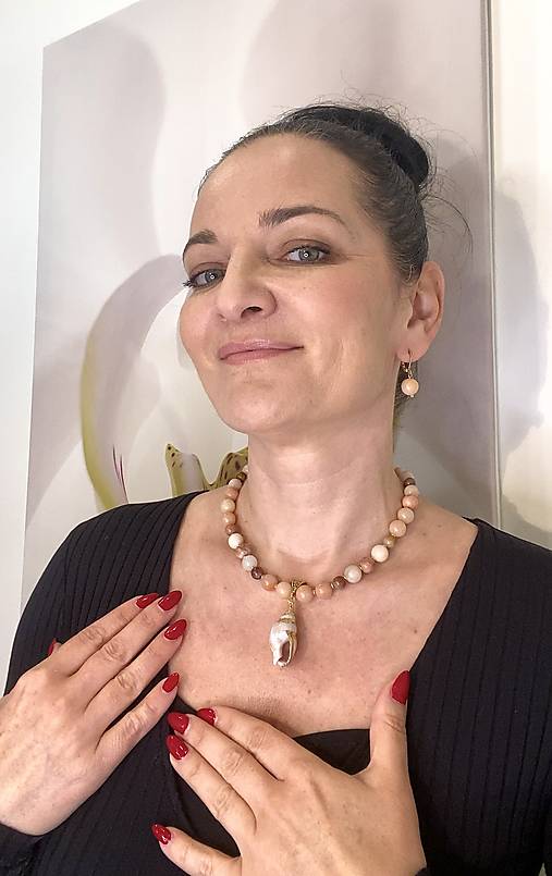 Sady šperkov - Jaspis súprava - 17372461_