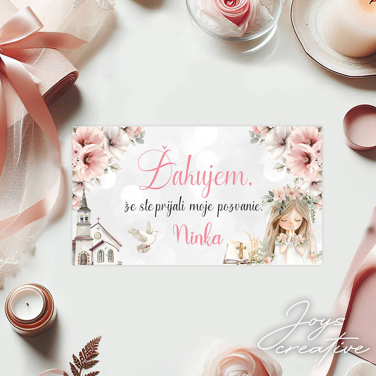 Nálepky na výslužky Prvé sväté prijímanie