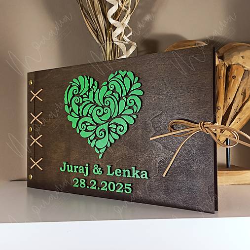 Papiernictvo - Drevený fotoalbum JULI IX. - 17372905_