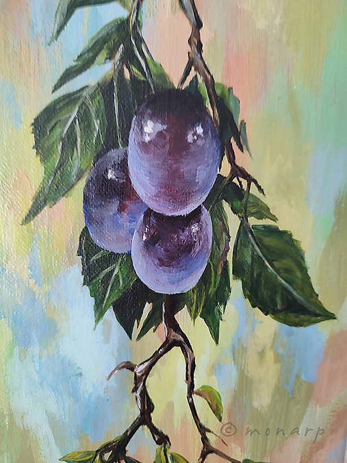 Obrazy - Obraz: Slivky zo starej záhrady - 17372855_