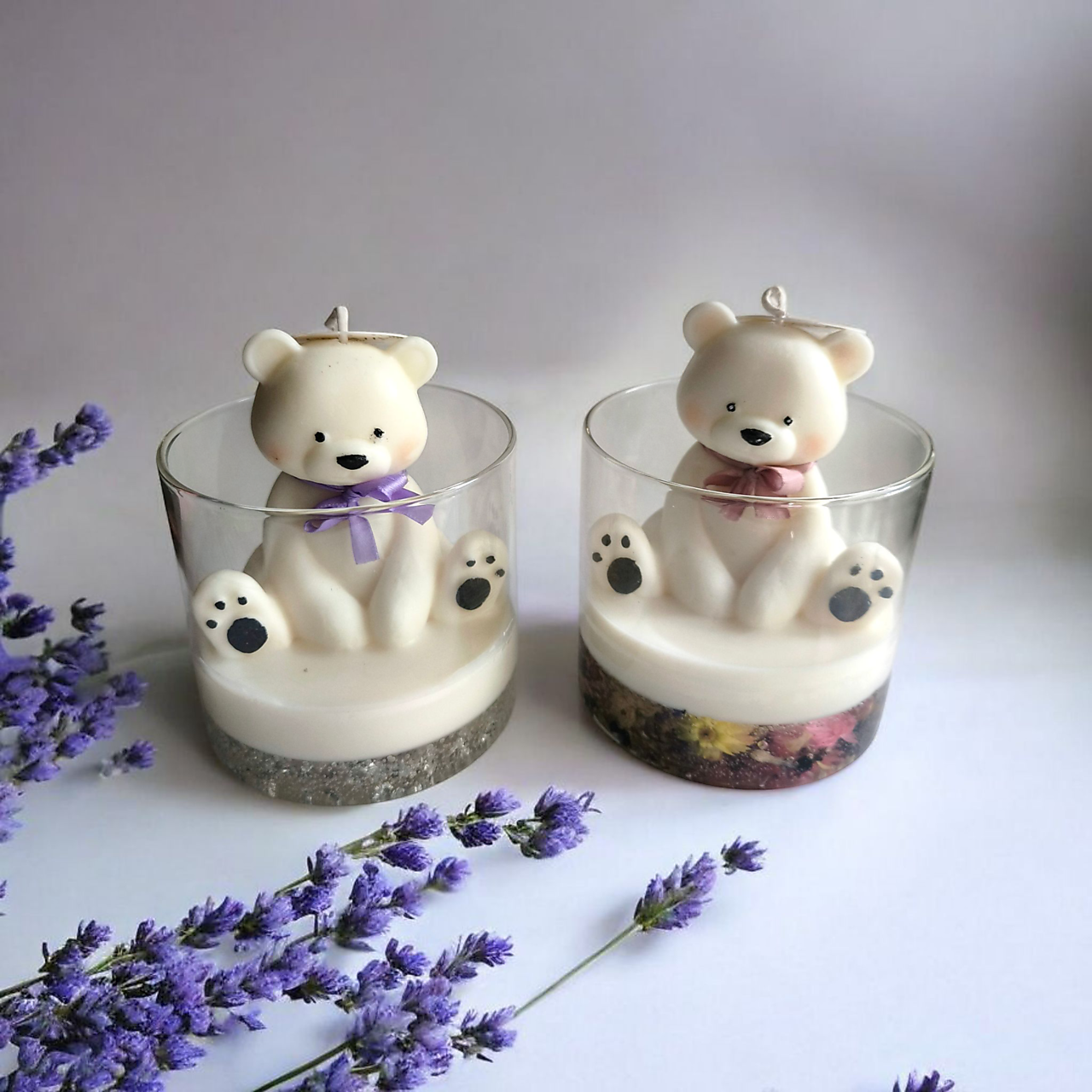 Sojovo gélové sviečky medvedík