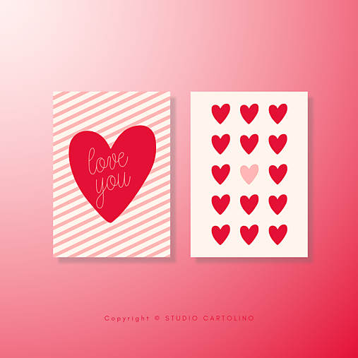 Grafika - POHĽADNICE — SET 2ks | Grafický návrh - 17371342_