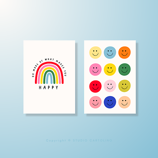 Grafika - POHĽADNICE — SET 2ks | Grafický návrh - 17371457_