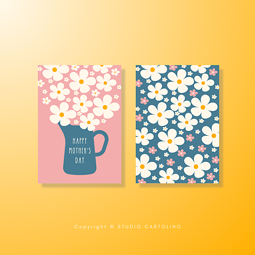 Grafika - POHĽADNICE — SET 2ks | Grafický návrh - 17371531_