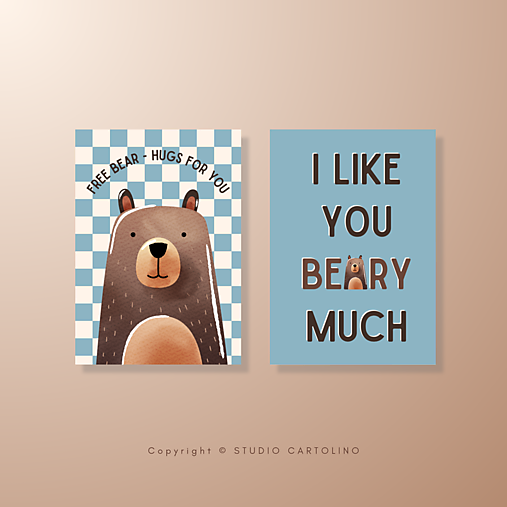 Grafika - POHĽADNICE — SET 2ks | Grafický návrh - 17371583_