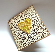 Papiernictvo - Pohľadnica / blahoželanie ku svadbe Lux - 17375018_