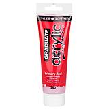 Farby-laky - Daler Rowney, Graduate, akrylová farba 120 ml (540 primary red) - 17373493_