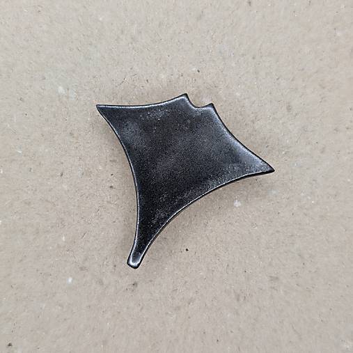 Brošne - keramická brošňa (manta) - 17373643_