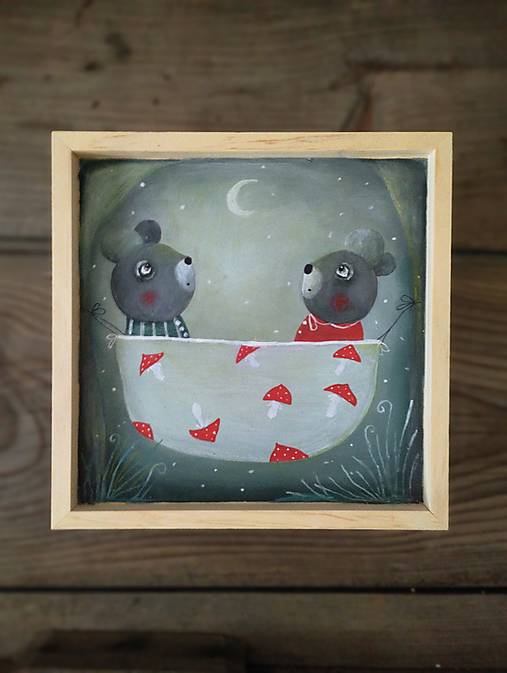 Obrazy - Pod mesiačikom. - 17373319_