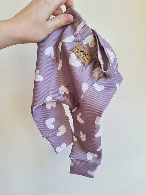 Detské oblečenie - Detské legíny na traky Srdiečka - 17374114_