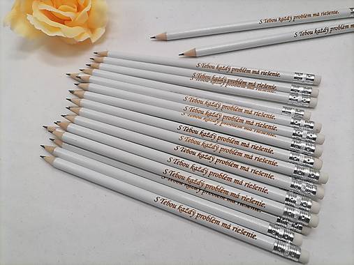 Dekorácie - Biela ceruzka na mieru - 17374711_