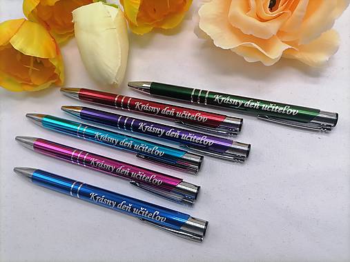 Nástroje - Akcia ! Pero gravírované s textom krásny deň učiteľov - 17375798_