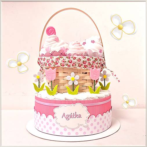 Detské doplnky - Plienková torta "JARNÝ PIKNIK" - 17375106_