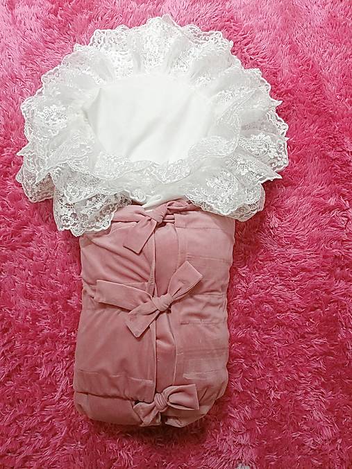 Detský textil - Zavinovačka s krajkou - 17375958_