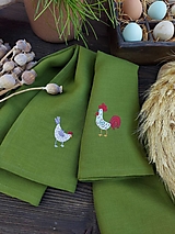 Úžitkový textil - Sada veselých utierok s výšivkou - 17374607_