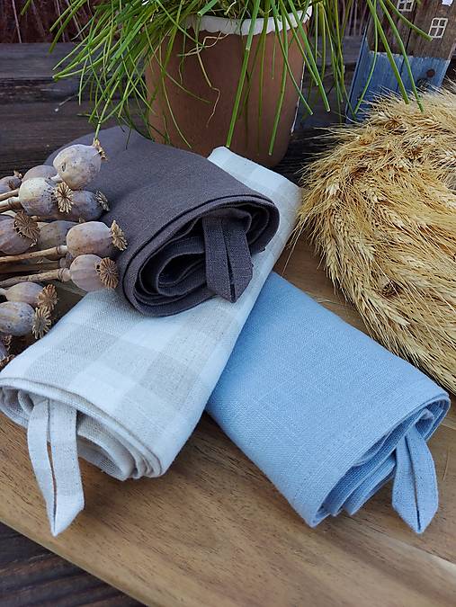 Úžitkový textil - Ľanová utierka À la Campagne - 17374526_